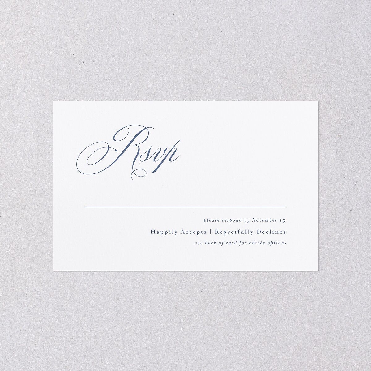 Eternal Love All-in-One Wedding Invitations Cruise Signature Light Both Recipient and Return Addresses