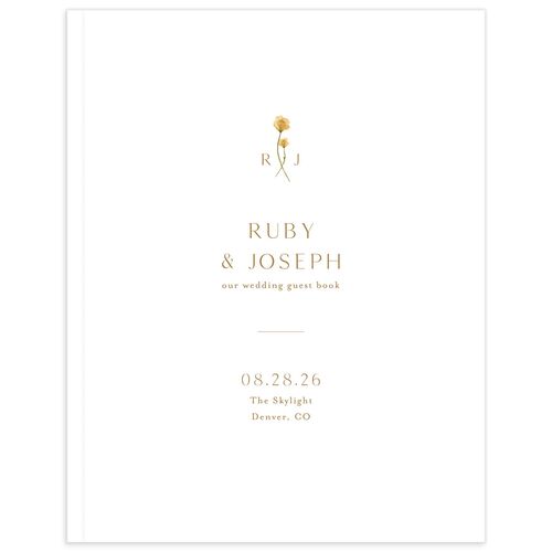 Dainty Monogram Guest Books Dijon