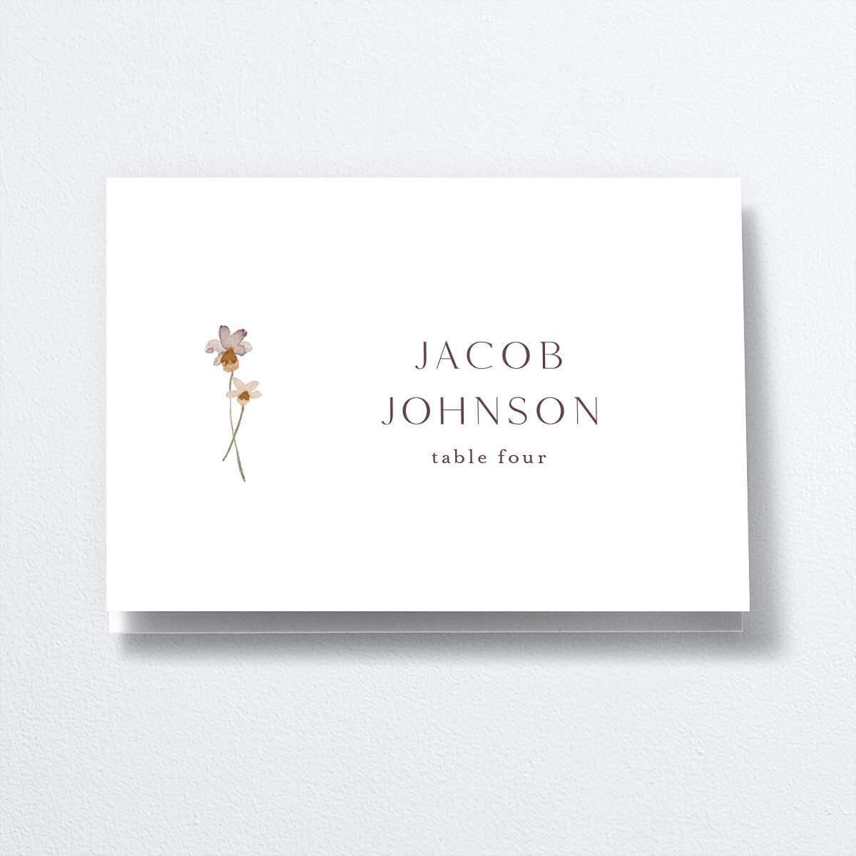 The Knot - Dainty Monogram Place Cards