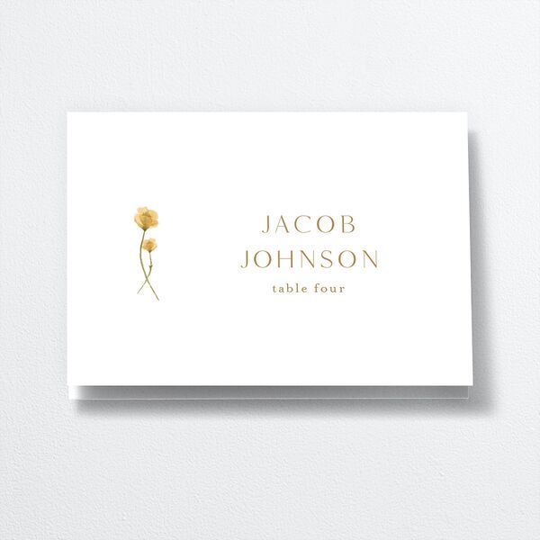Dainty Monogram Place Cards front