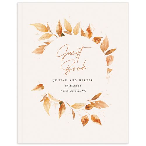 Autumn Frame Guest Books Raw Sienna