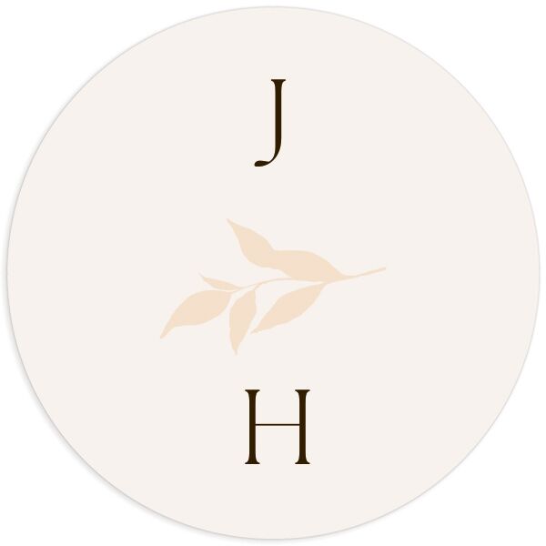 Autumn Frame Wedding Stickers
