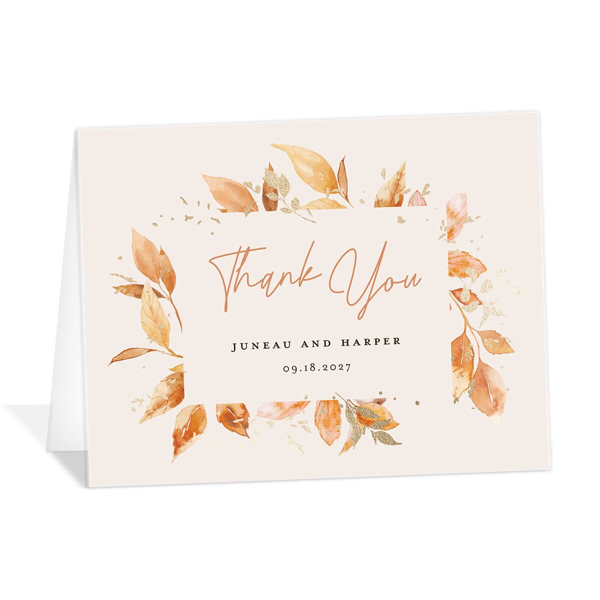 Autumn Frame Thank You Cards