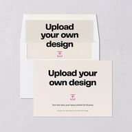 Upload Your Own Design Landscape Bridal Shower Invitations Pure White Signature Blank Standard