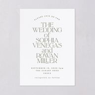 Classic Stack Wedding Invitations Dark Camo Signature Blank No Standard