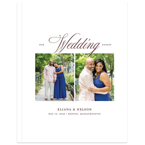 Classic Photo Guest Books Merlot