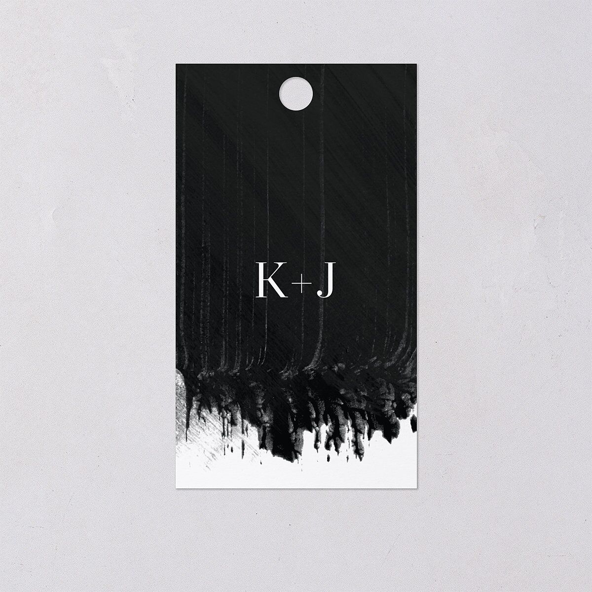 Painted Minimal Favor Gift Tags Midnight Signature