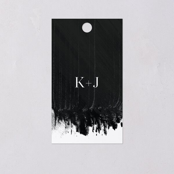 Painted Minimal Favor Gift Tags Midnight Signature