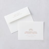 Modern Romantic Save The Date Cards Chestnut Signature smooth Blank No
