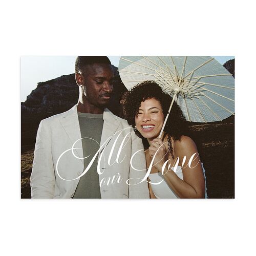 Old Money Style Photo Thank You Postcards Champagne