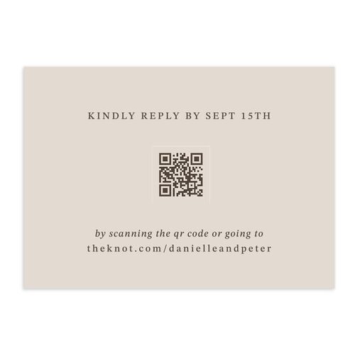 Photo Vow QR Code RSVP Cards Fog Signature Standard