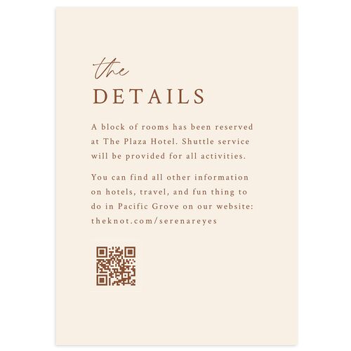 Captured Love Wedding Enclosure Cards Tan Signature Standard