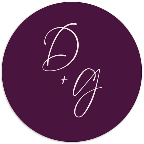 Simply Striking Wedding Stickers Bordeaux Circle