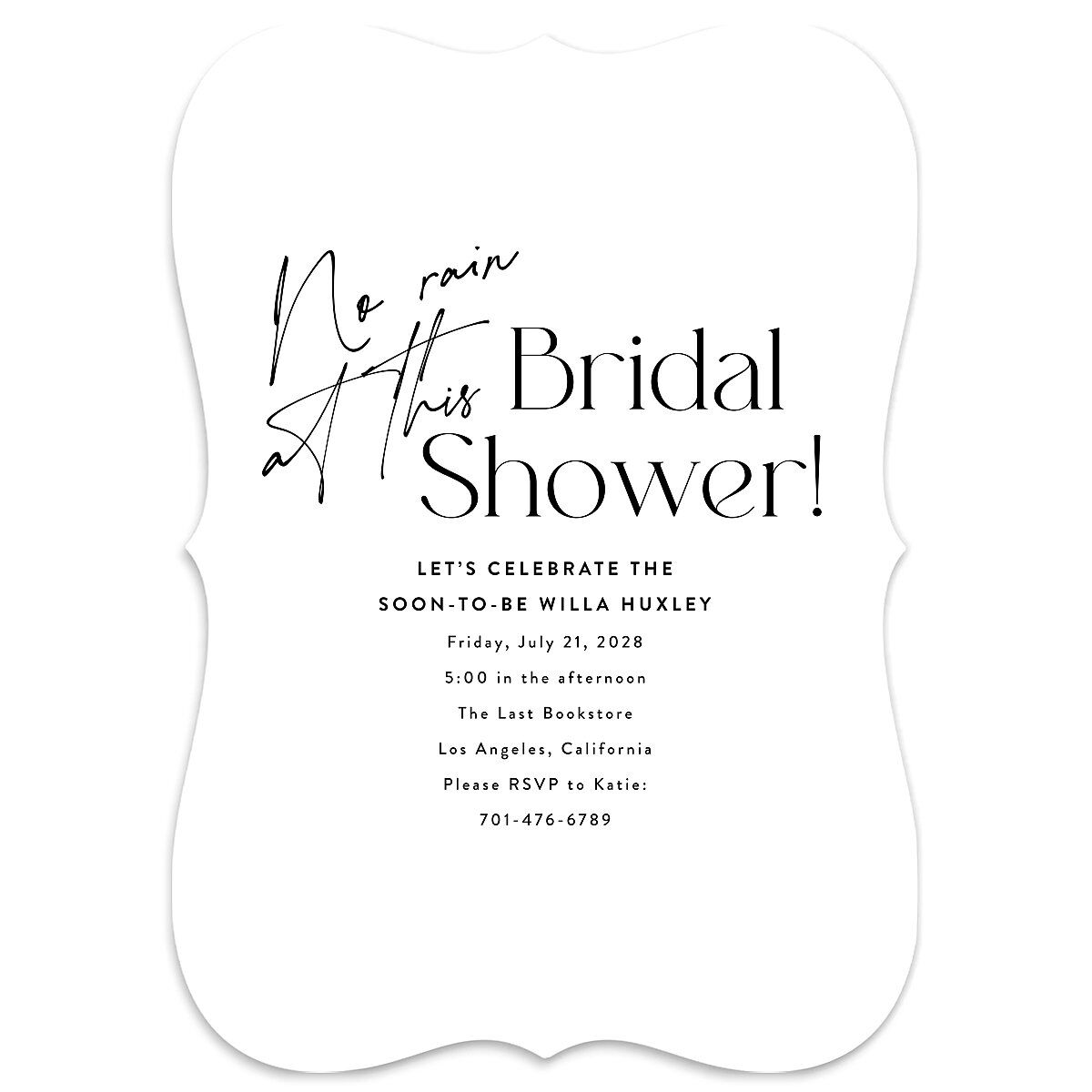 Happy Tears Bridal Shower Invitations