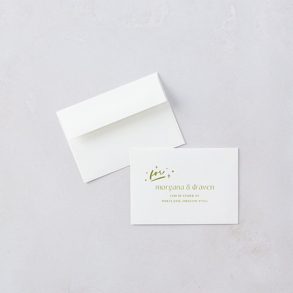 Til Death Do We Disco Response Card Envelopes Pear White Return Address Signature Standard