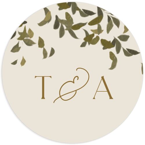 Graceful Chuppah Wedding Stickers Driftwood