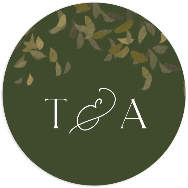 Graceful Chuppah Wedding Stickers