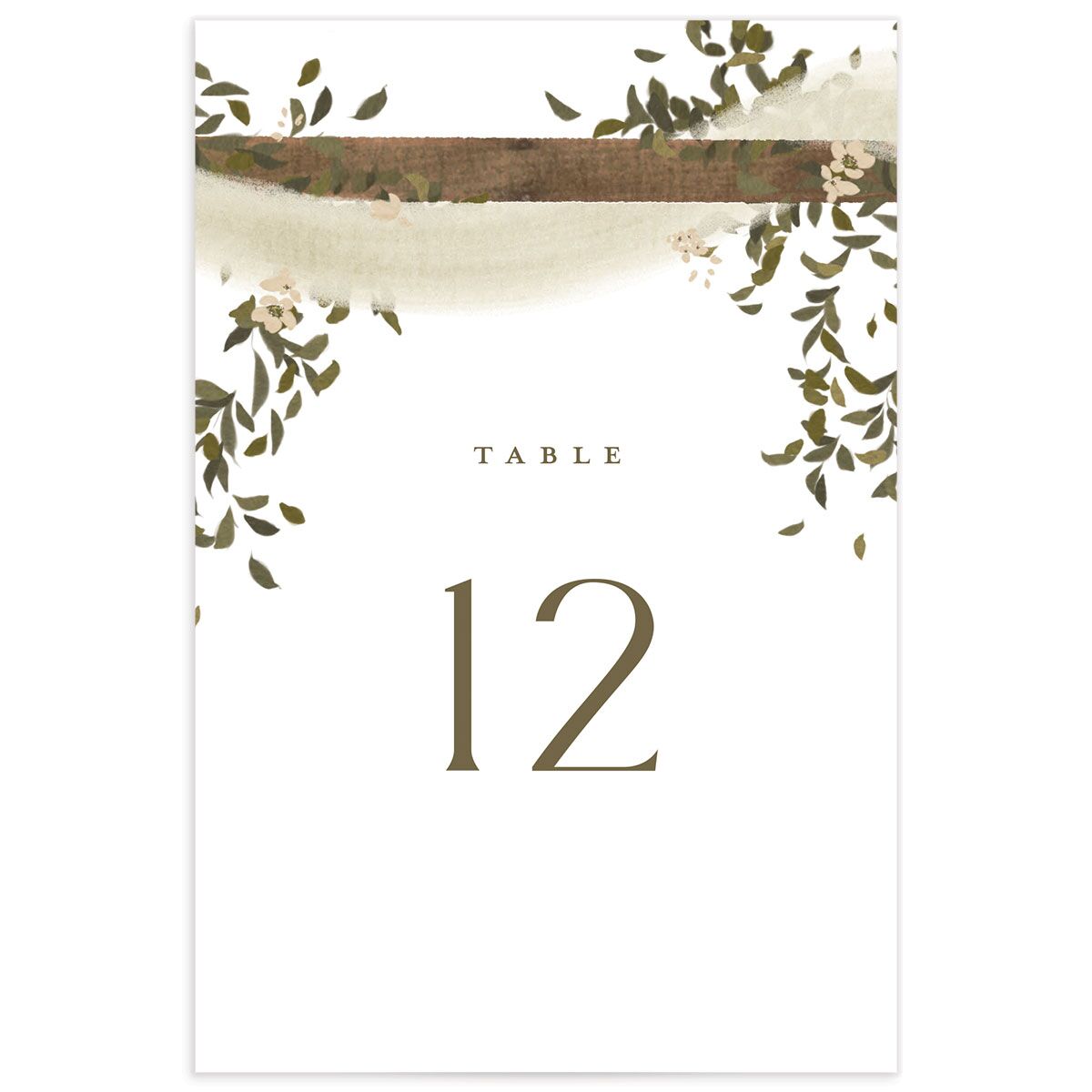 Graceful Chuppah Table Numbers