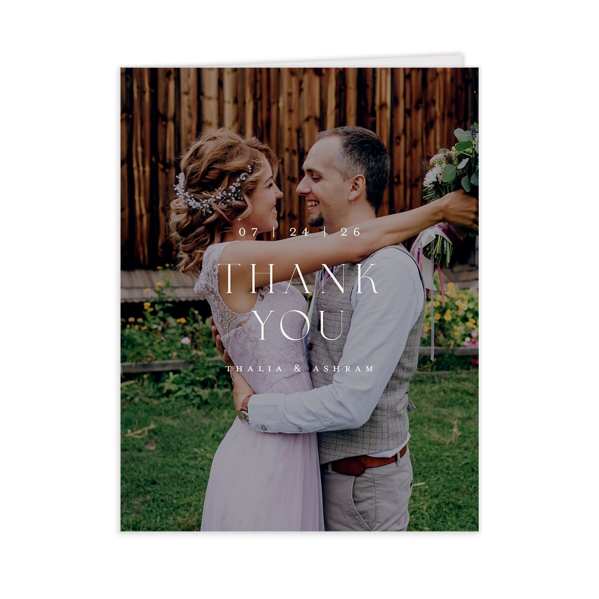 Graceful Chuppah Thank You Cards
