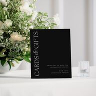 Classic Capture Favor Bended Tabletop Sign X-small Midnight Standard Plastic XS Tabletop Favor