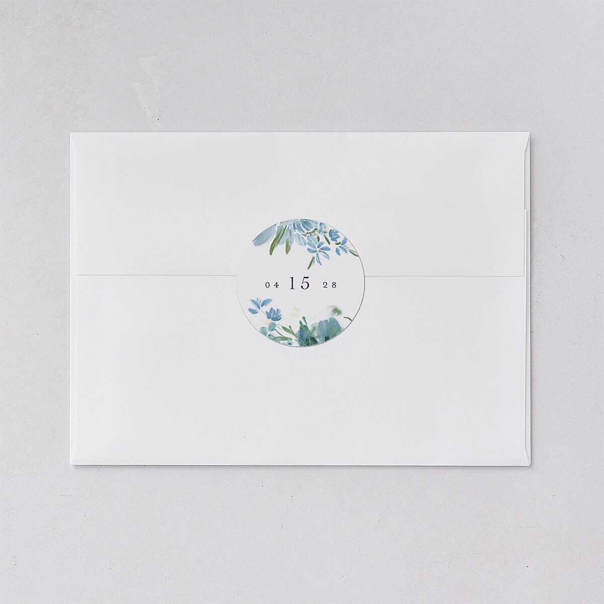 In Bloom Wedding Stickers Moody Blue Sticker