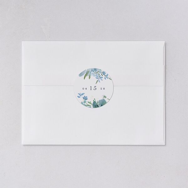 In Bloom Wedding Stickers Moody Blue Sticker