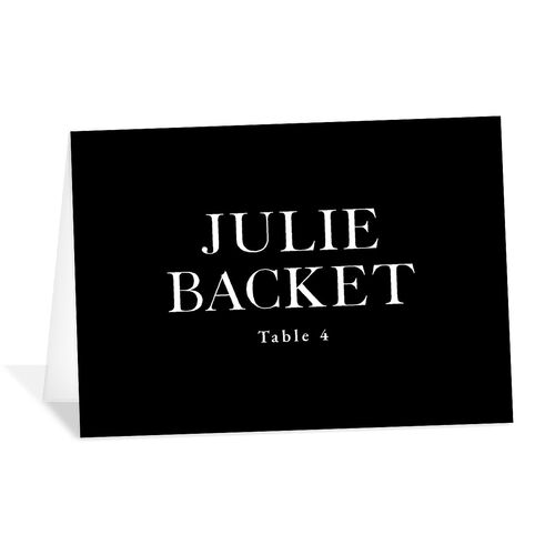 Elegant Snapshot Place Cards Midnight Signature