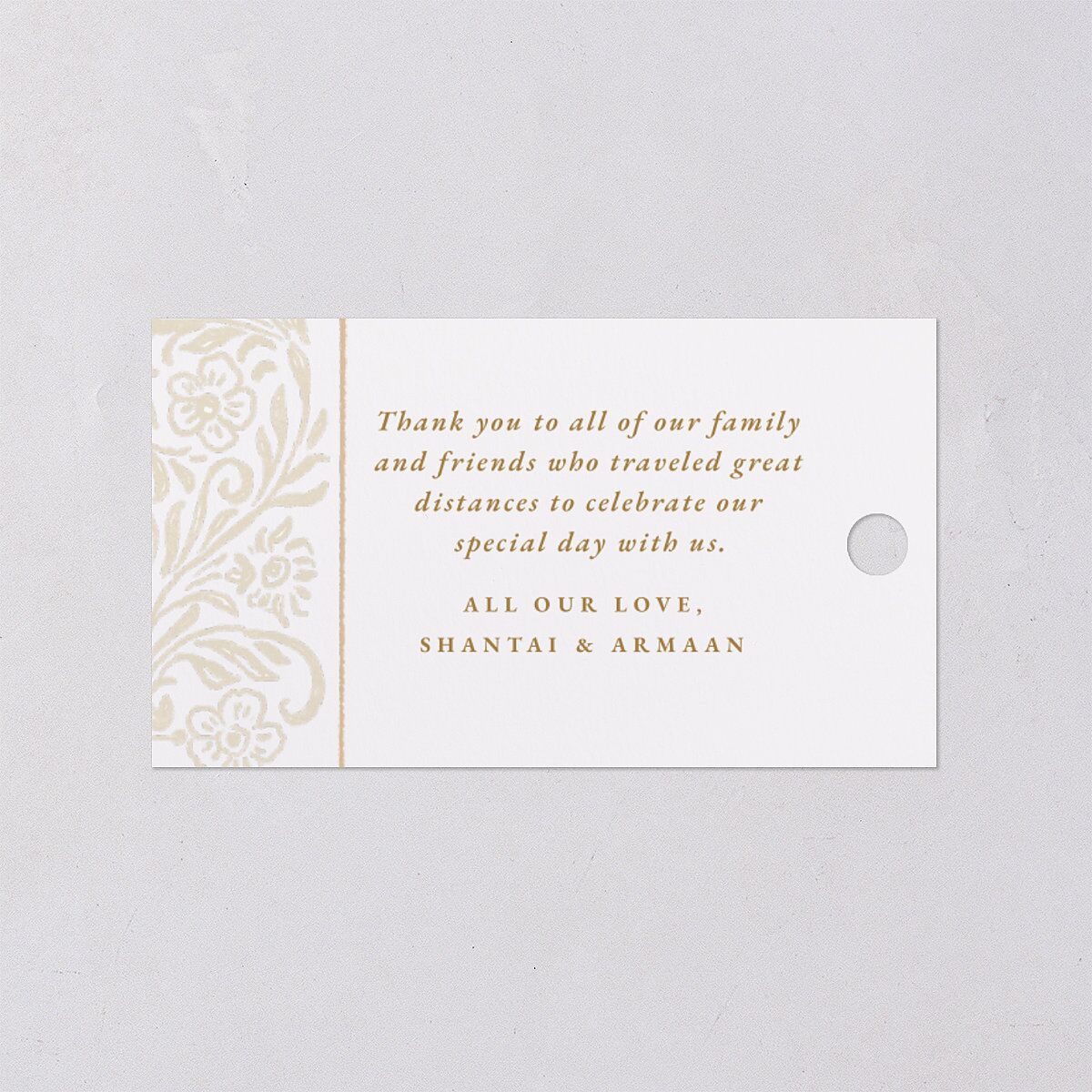 Botanical Blooms Favor Gift Tags Daffodil Signature