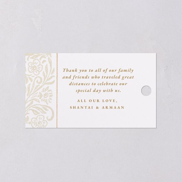 Botanical Blooms Favor Gift Tags Daffodil Signature