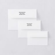 Classic Western Response Card Envelopes Midnight White Return Address Signature Standard