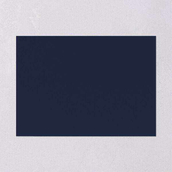 Headline Save the Date Cards Navy Signature smooth Blank No Standard