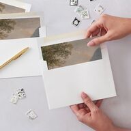 Romantic Fantasy Envelope Liners Champagne Standard