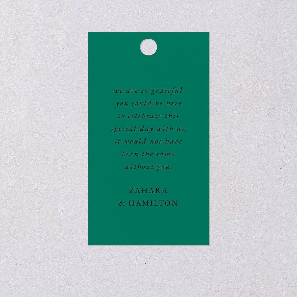 Peacock Nouveau Favor Gift Tags Gold Linen Signature