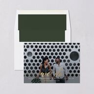 We Do Foil Save The Date Cards Gold Hunter Green Signature smooth Blank No Standard