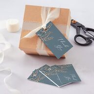Vintage Lavender Favor Gift Tags Regency Blue Signature