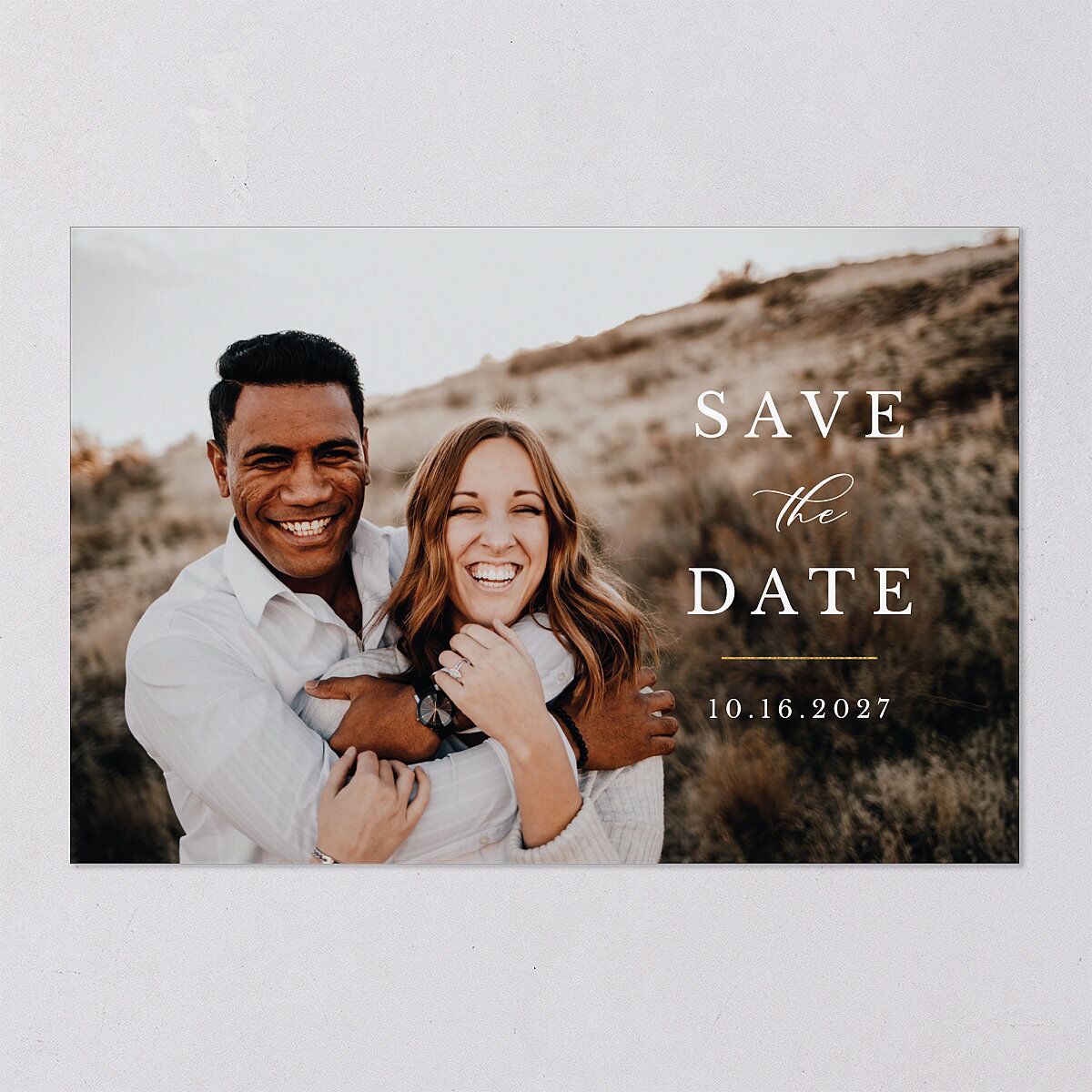 Eucalyptus Frame Save the Date Postcards Pure White Postcard