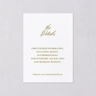 Ornate Vintage Crest Wedding Enclosure Cards Umber Signature
