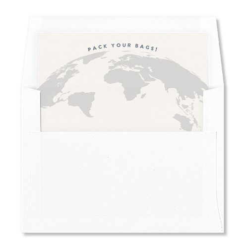 Destination Photo Poster Envelope Liners Dusty Blue Standard