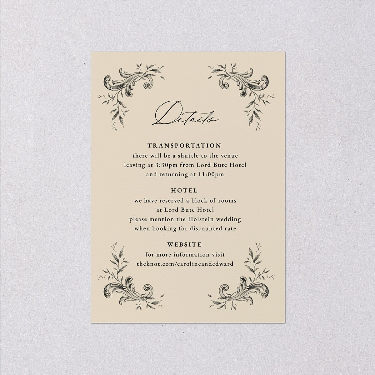Antique Victorian Wedding Enclosure Cards — view 1