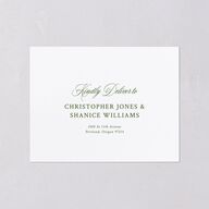Your Own Classic Italian Venue All-in-One Wedding Invitations Dark Camo Signature Light Both Recipient and Return Addresses No