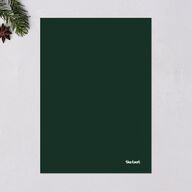 Exquisite Holiday Holiday Cards Gold Dark Green Signature Blank Portrait  Standard