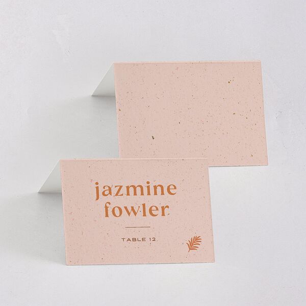 Beach Party Place Cards Pink Cotton Signature