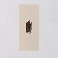 Vintage Nouveau Floral Menus Merlot Signature