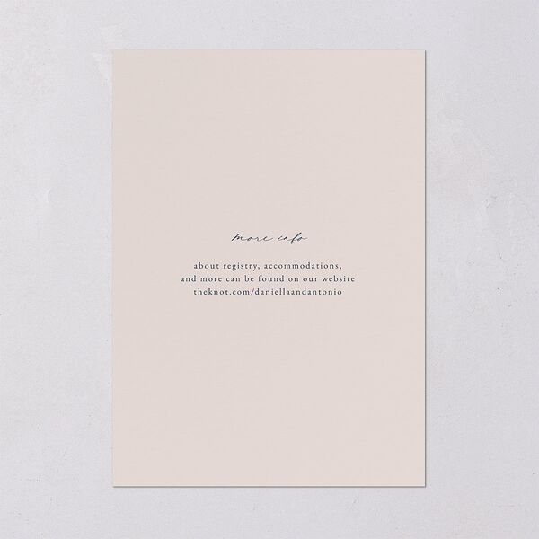 Eucalyptus Hoop Save the Date Cards Moody Blue Signature smooth Blank No Standard