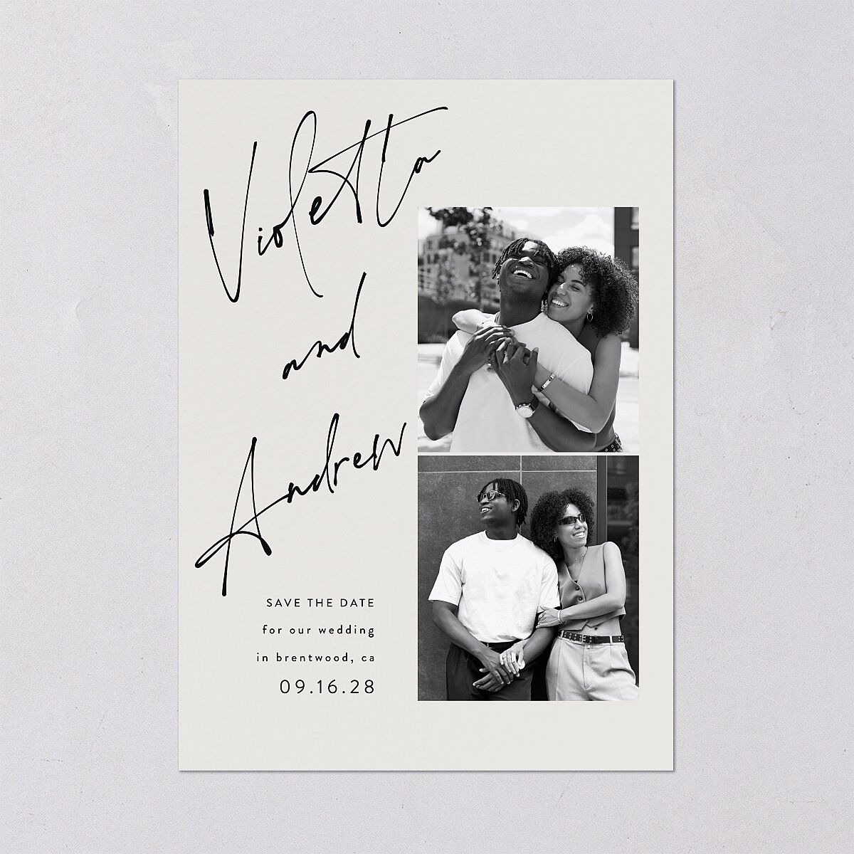 Signed Save The Date Cards — view 2