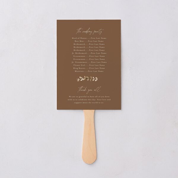 Soft Pampas Botanical Fan Programs Sepia Signature Standard