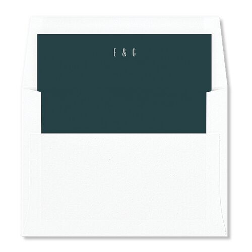 Vintage Deco Standard Envelope Liners Dark Emerald Standard