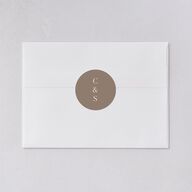 Floral Opulence Wedding Stickers Pure White Circle