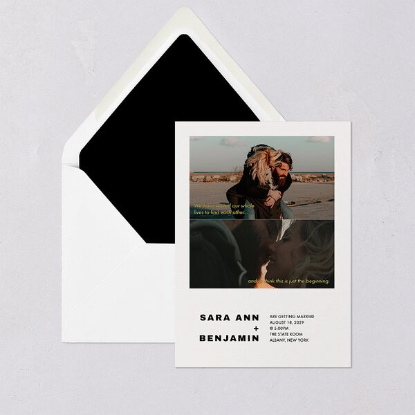 Cinematic Love Story Euro Envelope Liners Pure White Luxe