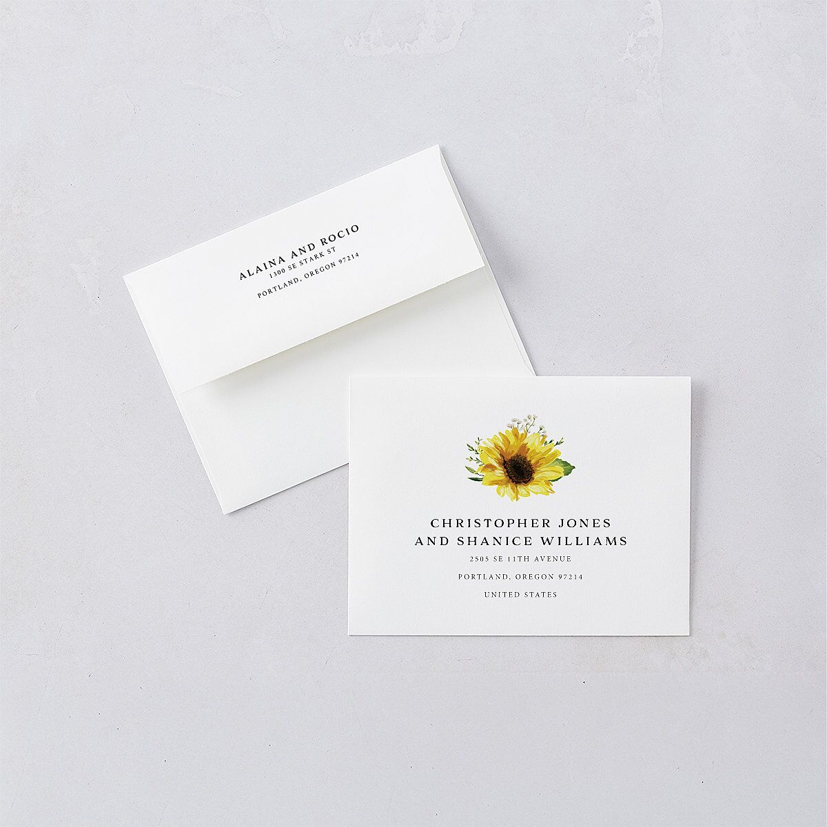 Rustic Sunflower Thank You Cards Solar Power